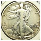 1939 Walking Liberty 50c