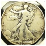1937 S Walking Liberty 50c