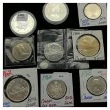 (9) Canadian Coins (2 T Oz & Other silver coins)
