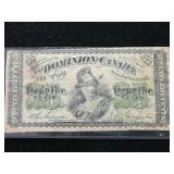 1870 Dominion of Canada 25c Bill