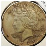 1934 S Peace Dollar $1