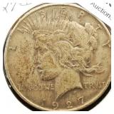 1927 D Peace Dollar $1