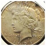 1924 S Peace Dollar $1