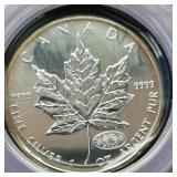 2000 CANADIAN $5 SILVER MAPLE LEAF