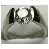 2 Ct Round Brilliant Diamondite Sterling Ring