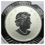 2011 Canada $10 Silver Maple Leaves .56 oz.