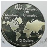 1973 Canada $10 Silver Montreal Olympics 1.72 t oz