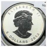 2013 Canada $5 Silver DCAM Maple Leaf 1 t oz.