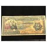 1914 El Banco De Londres Y Mexico Dos Pesos Bill