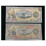 (2) 1914 Gobierno Provisional De Mexico Bills
