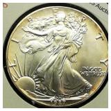1987 Walking Liberty Dollar 1 Troy Oz