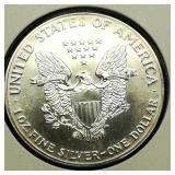 1988 Walking Liberty Dollar 1 Troy Oz