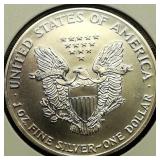 1992 Walking Liberty Dollar 1 Troy Oz