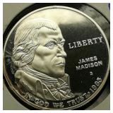 1994 Silver Dollar Proof James Madison