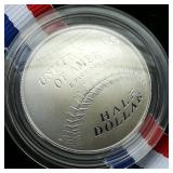2014 S Clad Proof 50c US Mint Baseball HOF
