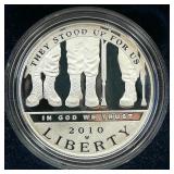 2010 American Veterans Disabled For Life Silver $1