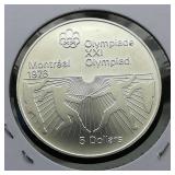 1976 Canada $5 Silver Coin Maple Leaf .85 oz.
