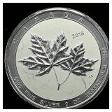 2013 Canada $10 Silver Maple Leaves 2.2 oz.