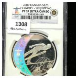 2009 CANADA $25 PF69 NGC OLYMPICS-SKI JUMPING