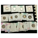 (32) 1930s-50s Canadian Dimes - Silver 10c