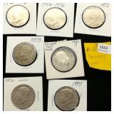 (7) 1976 Kennedy Halves 50c ($3.50)