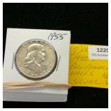 (7) 1950s Ben Franklin Halves 50c ($3.50) from AU
