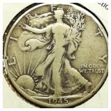 1945 D Walking Liberty 50c
