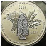 2021 CANADA $2 SILVER COIN SPECIAL SERVICE FORCE
