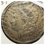 1887 Morgan Silver Dollar $1