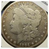 1894 S Morgan Silver Dollar $1