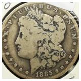 1885 O Morgan Silver Dollar $1