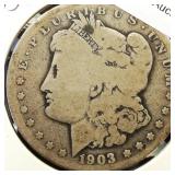 1903 S Morgan Silver Dollar $1
