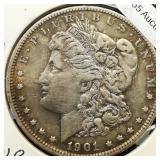 1901 O Morgan Silver Dollar $1