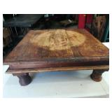 Antique Wooden Plant Stand, Short Table