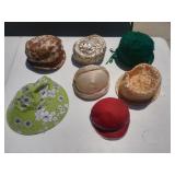 (7) Ladies Hats, Party Hats, Sun Hats, etc