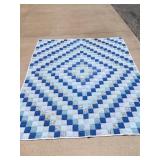 Blue & White Square Quilt