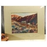 R. Nieto Watercolor, 2nd Watercolor on Reverse