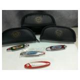 (4) Franklin Mint Car Collector's Pocket Knives
