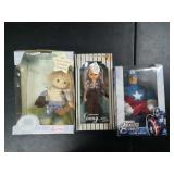 Ginny & Precious Moments Dolls with Avenger Bank