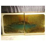 Marilyn Stump Metallic Laminate Art Two-Piece Set