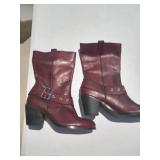 Maroon Harley Davidson Boots Size 10