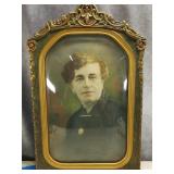 Hand Colored Photograph Arts & Crafts Frame