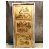 Alphabet Characters Reprint of Antique Print 1980s