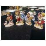 (16) Pieces Porcelain Ceramic, Old Figures, etc.