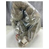 (9) Rolls of 100% Pure Virgin Wool (7) Tan (2) Red