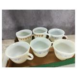 (6) Pyrex Coffee / Tea Cups