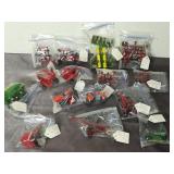 (15) Toy Farm Tractors, Harvester Attachments