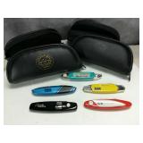 (5) Franklin Mint Car Collector's Pocket Knives