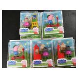 (5) Peppa Pig NOS Figures
