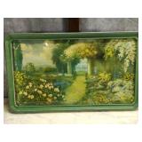 Print Arch & Flowers By Fox Green Wood Frame